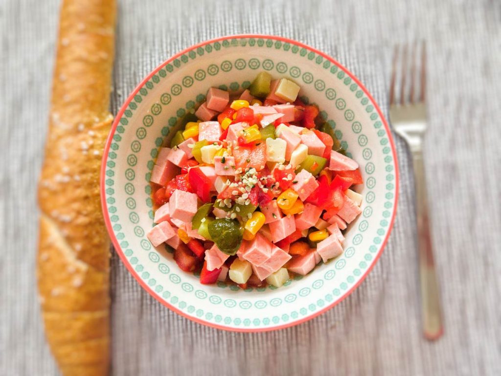 einfacher Wurstsalat Rezept casual cooking foodblog