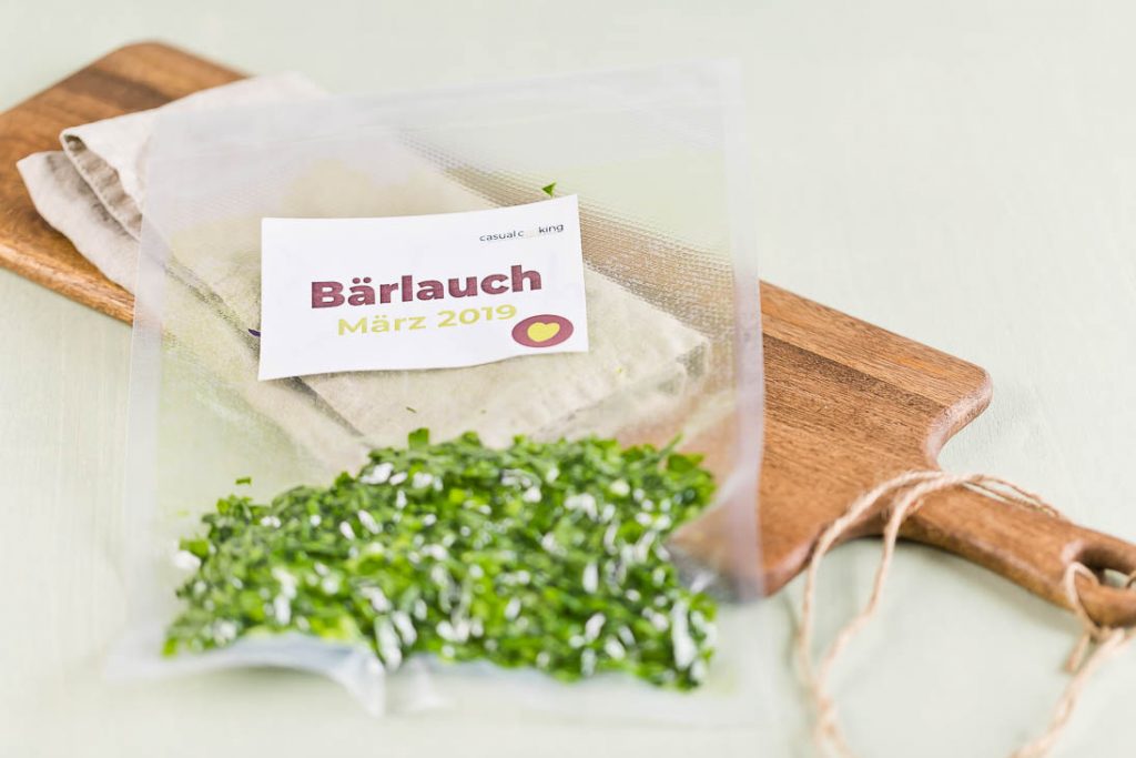 Bärlauch einfrieren Wild Gralic Salt casual cooking österreichischer food blog
