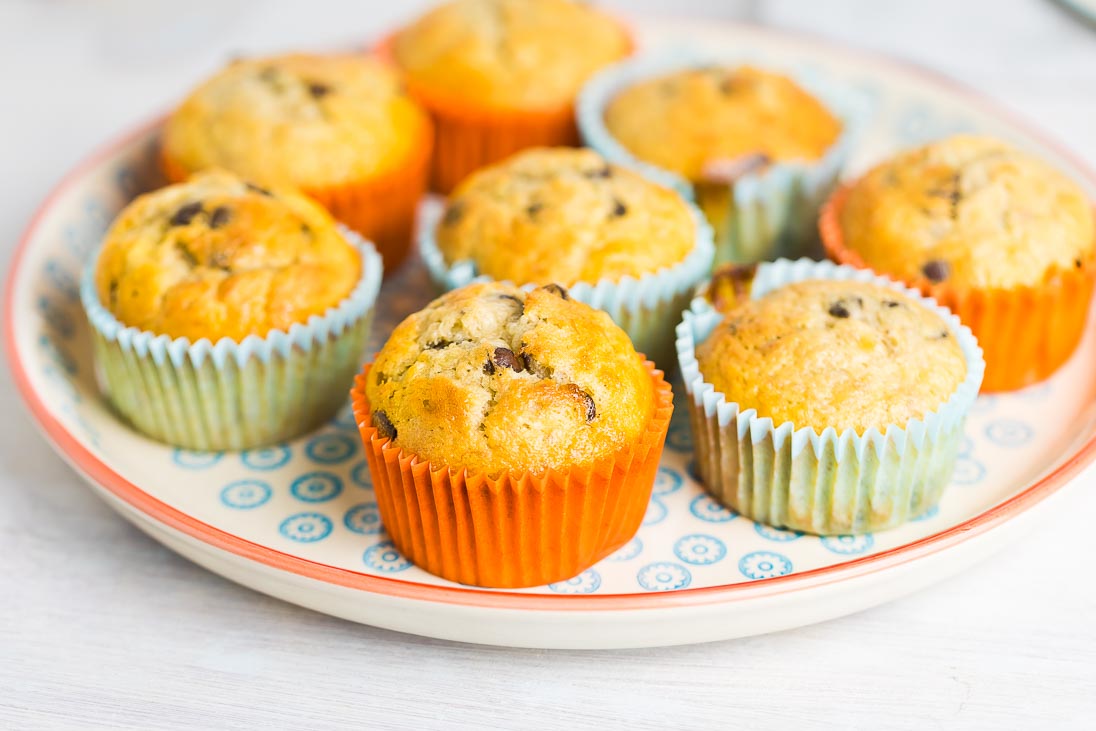 Bananenmuffins schnell und saftig vegetarisch casual cooking österreichischer food blog